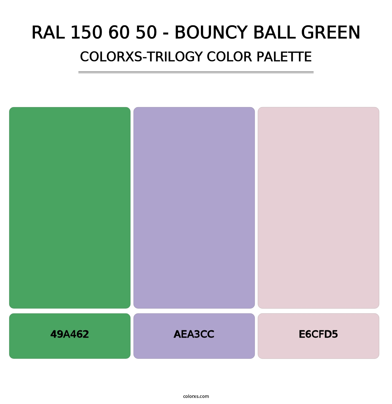 RAL 150 60 50 - Bouncy Ball Green - Colorxs Trilogy Palette