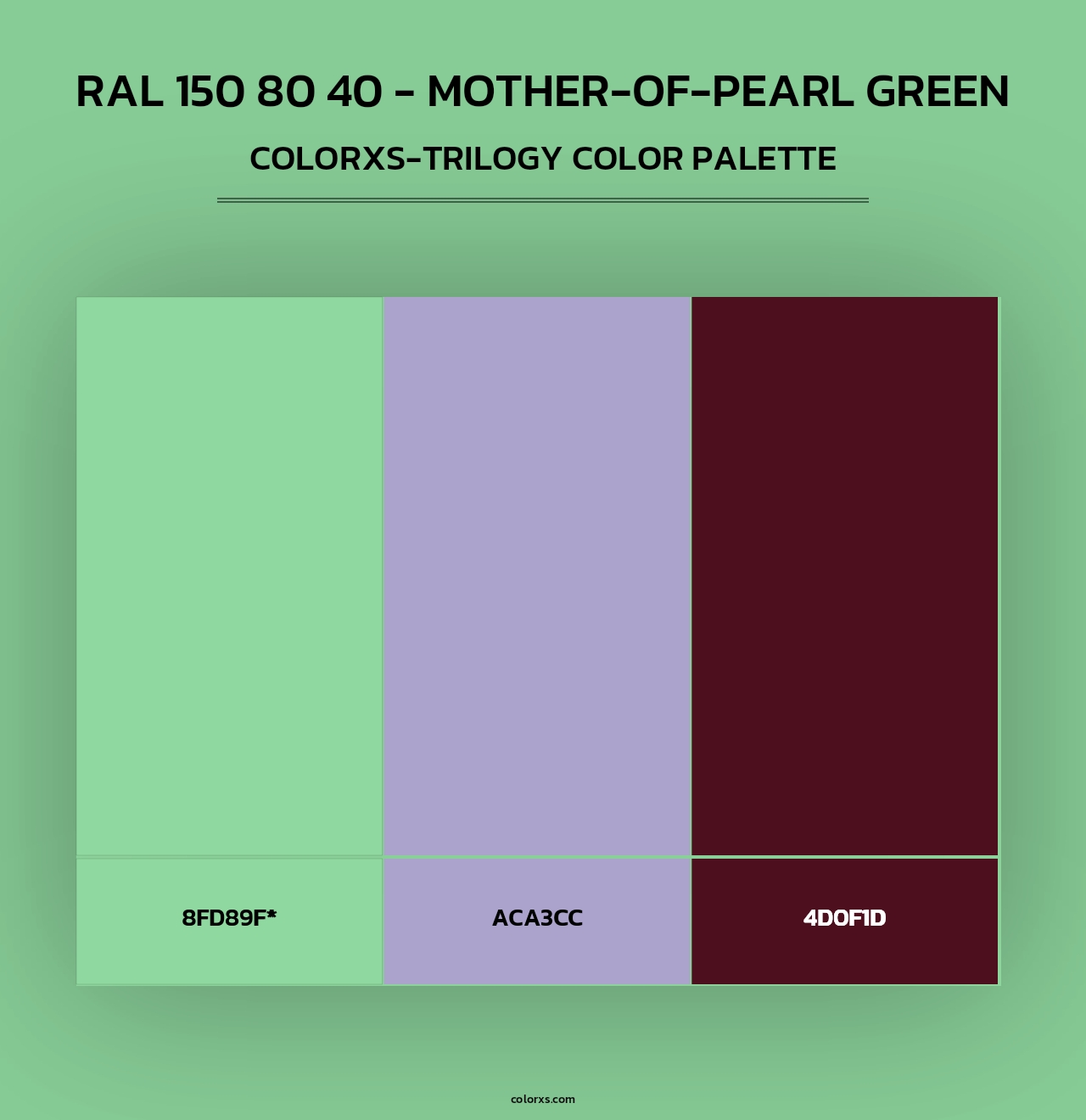RAL 150 80 40 - Mother-Of-Pearl Green - Colorxs Trilogy Palette