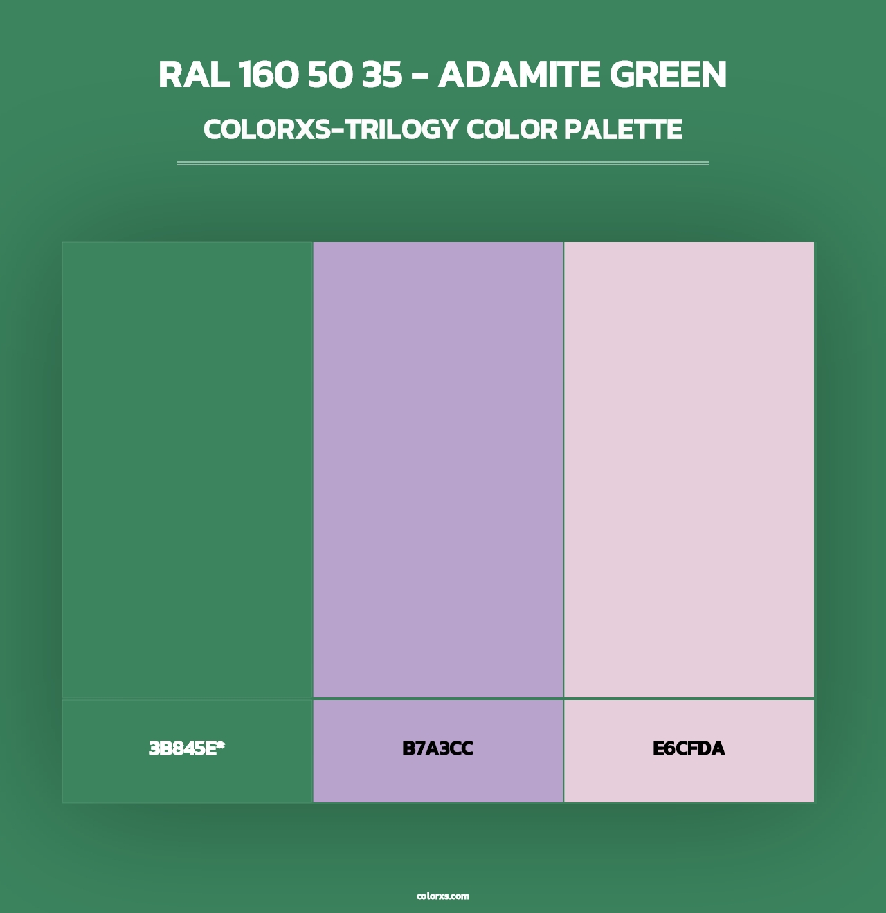 RAL 160 50 35 - Adamite Green - Colorxs Trilogy Palette