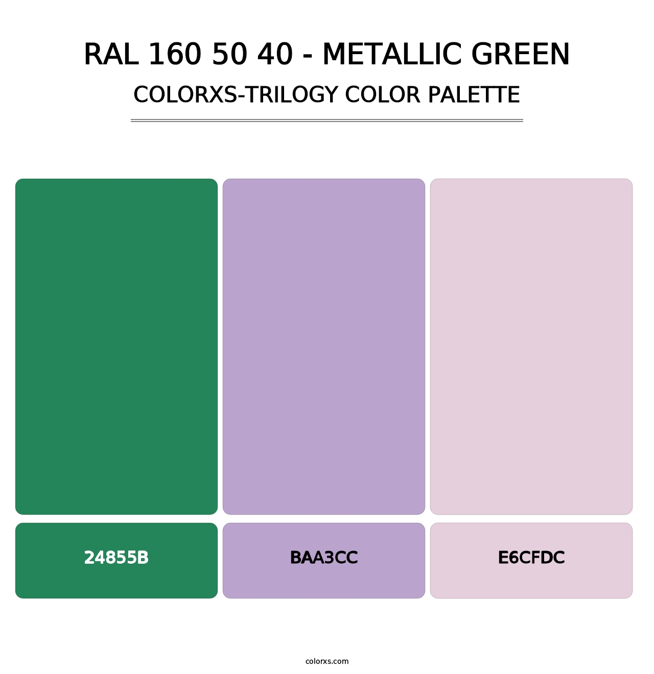 RAL 160 50 40 - Metallic Green - Colorxs Trilogy Palette