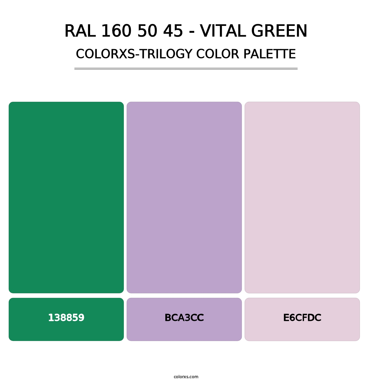 RAL 160 50 45 - Vital Green - Colorxs Trilogy Palette