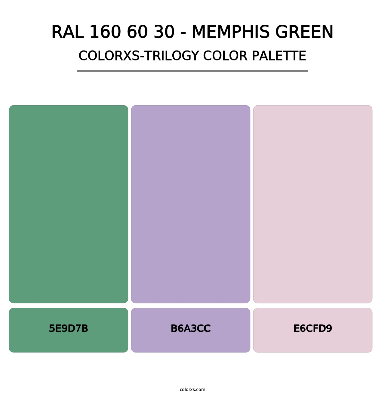 RAL 160 60 30 - Memphis Green - Colorxs Trilogy Palette