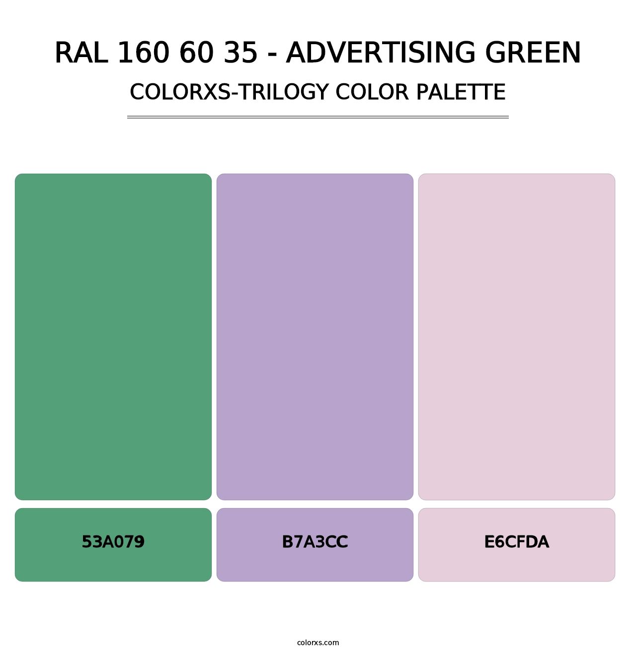 RAL 160 60 35 - Advertising Green - Colorxs Trilogy Palette
