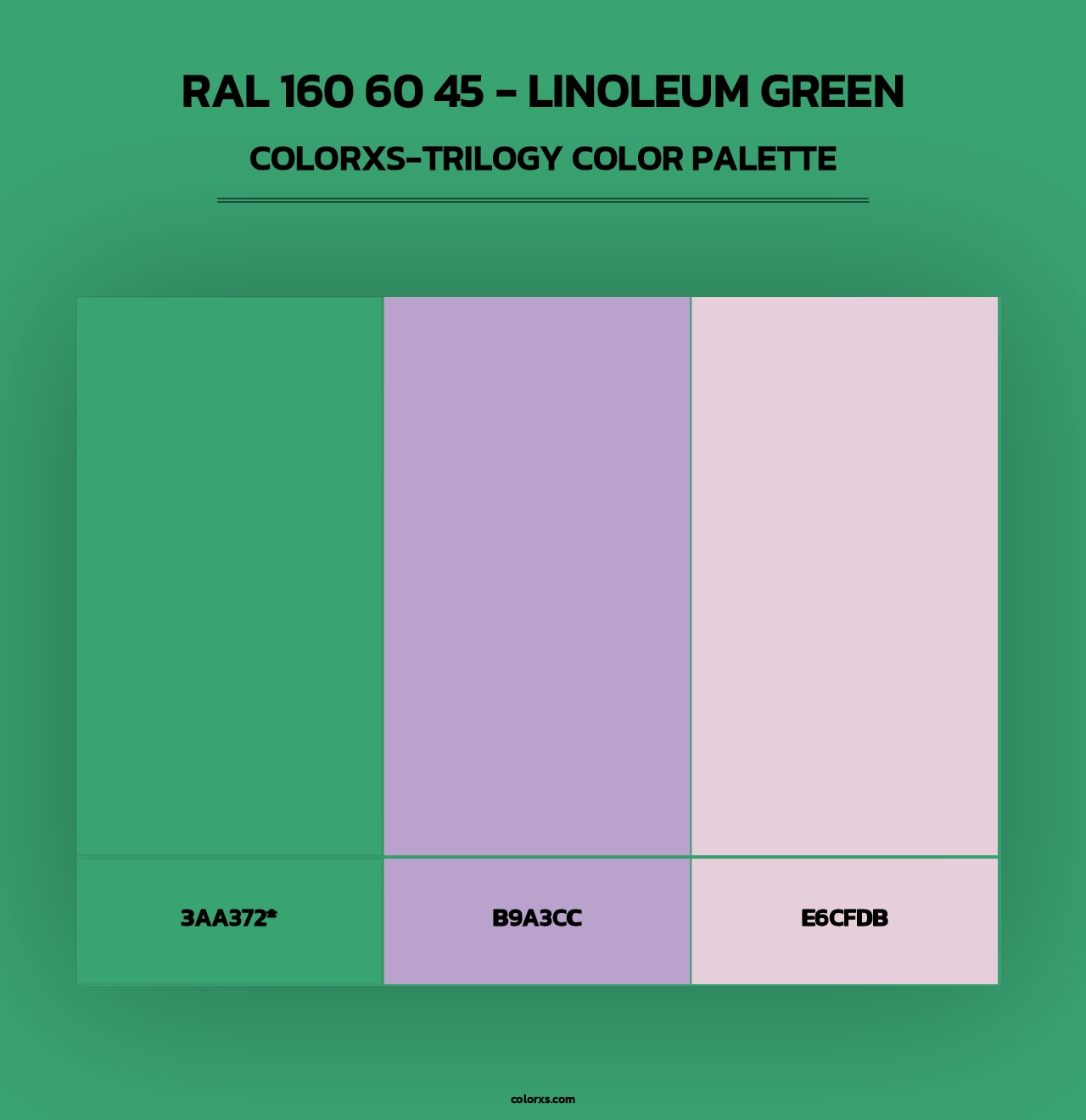 RAL 160 60 45 - Linoleum Green - Colorxs Trilogy Palette
