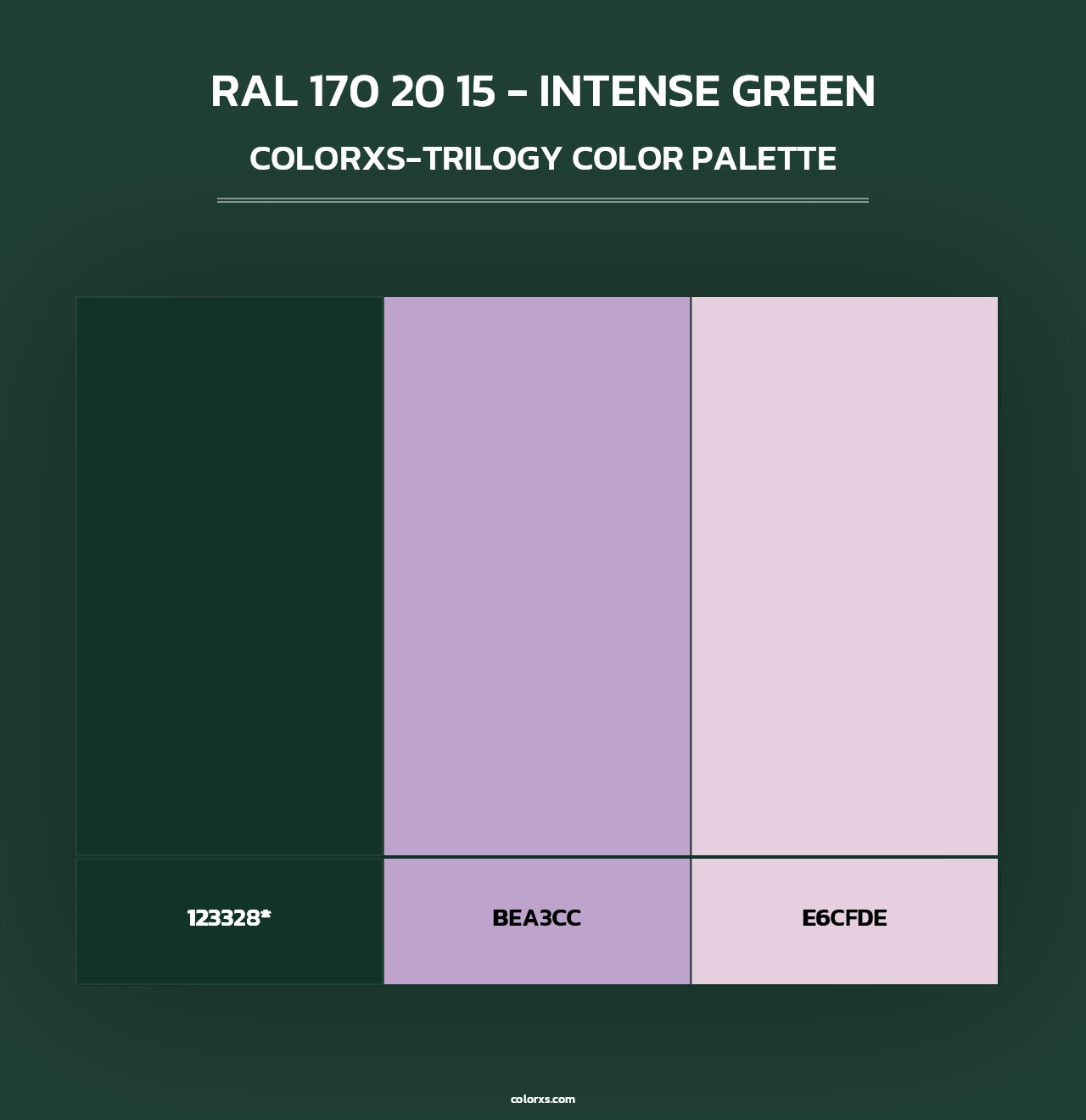 RAL 170 20 15 - Intense Green - Colorxs Trilogy Palette