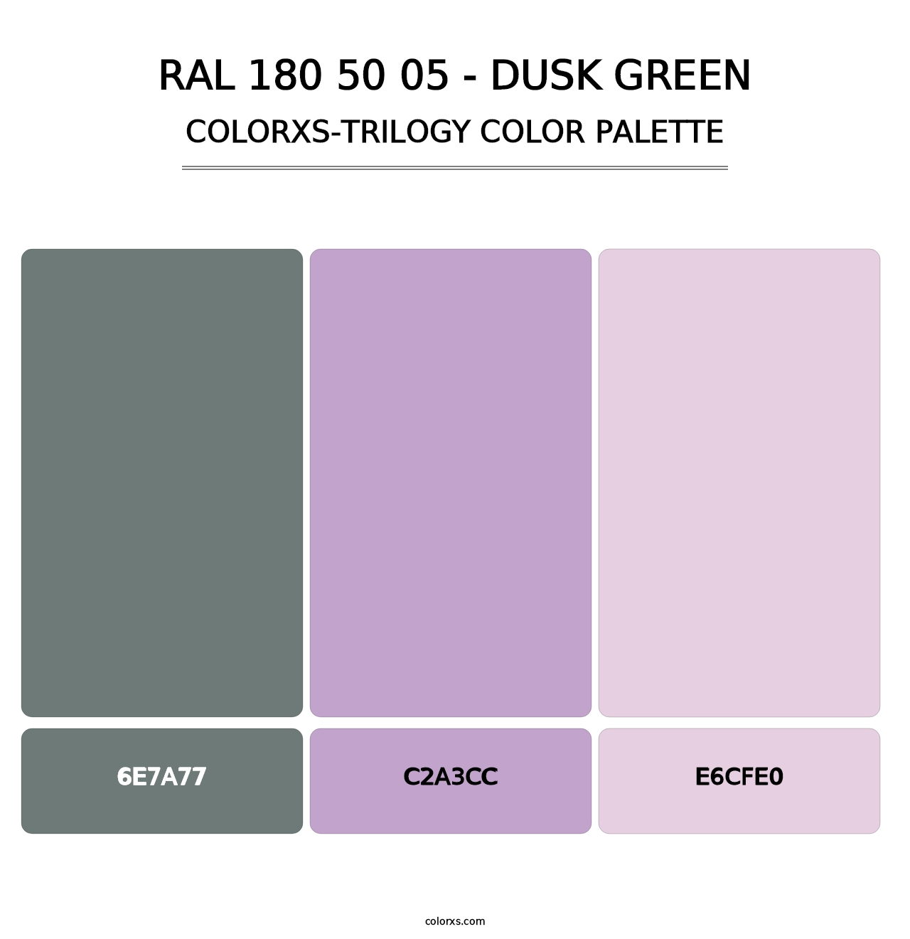 RAL 180 50 05 - Dusk Green - Colorxs Trilogy Palette