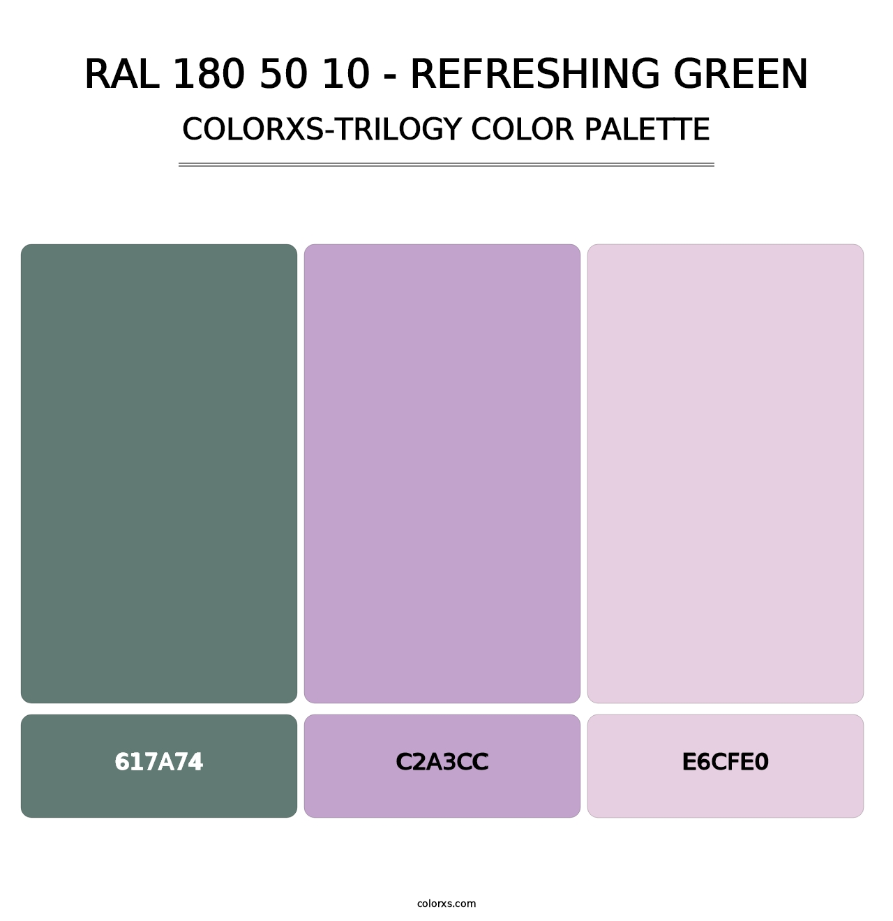 RAL 180 50 10 - Refreshing Green - Colorxs Trilogy Palette