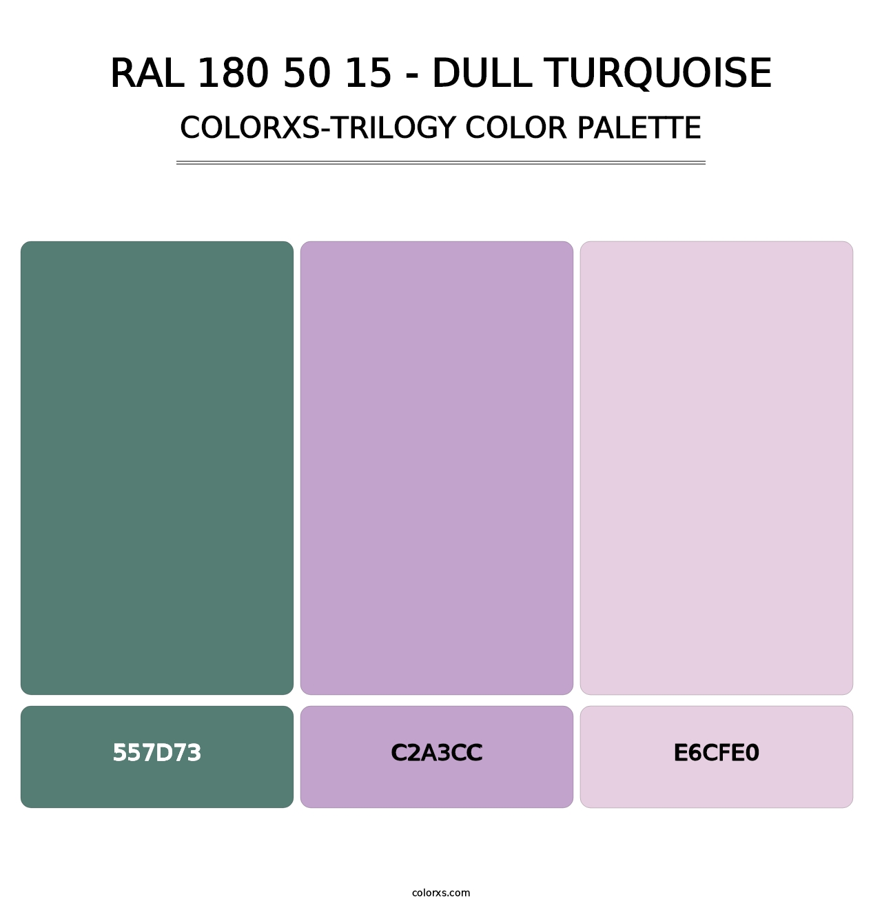 RAL 180 50 15 - Dull Turquoise - Colorxs Trilogy Palette