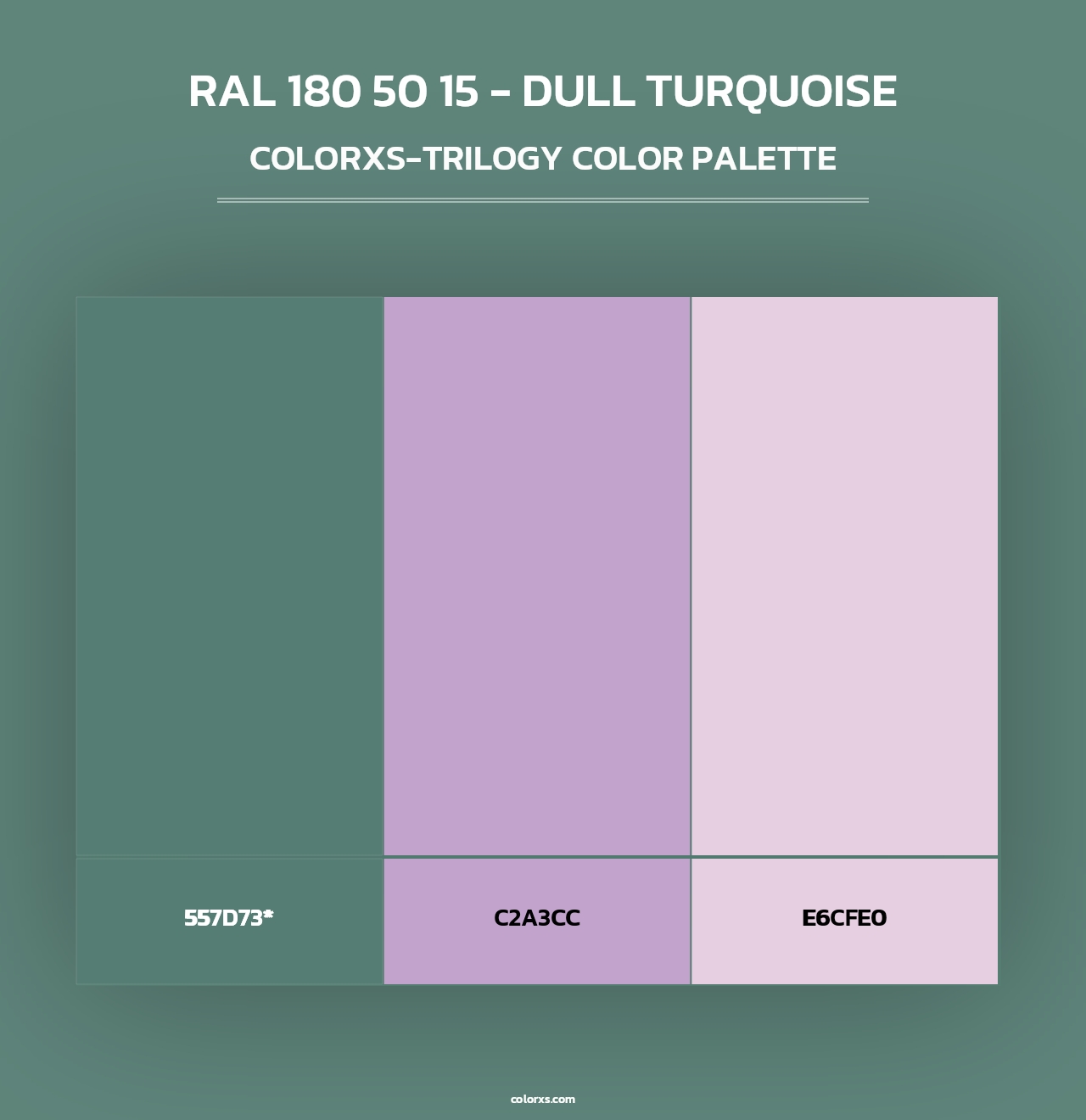 RAL 180 50 15 - Dull Turquoise - Colorxs Trilogy Palette