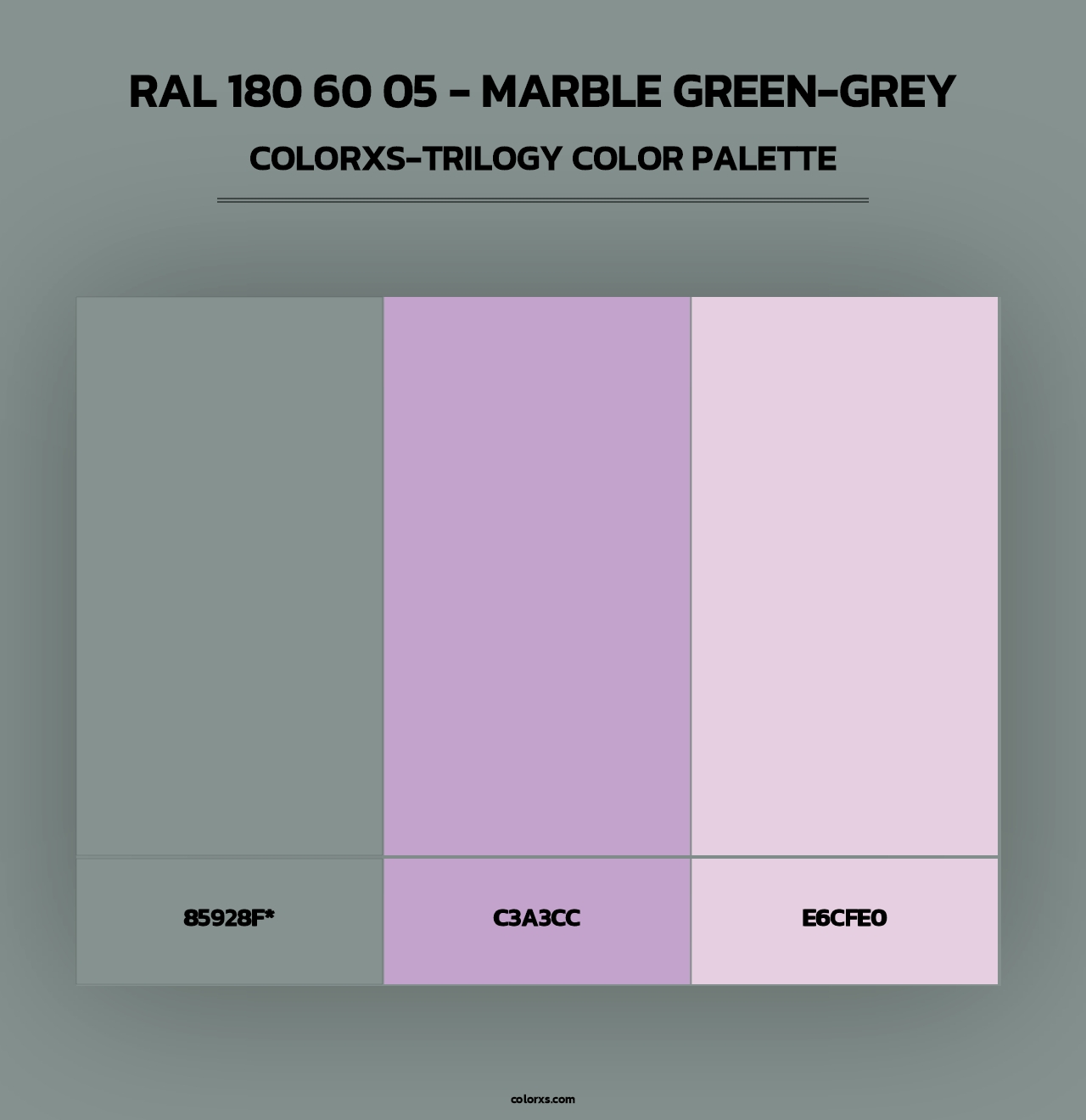 RAL 180 60 05 - Marble Green-Grey - Colorxs Trilogy Palette