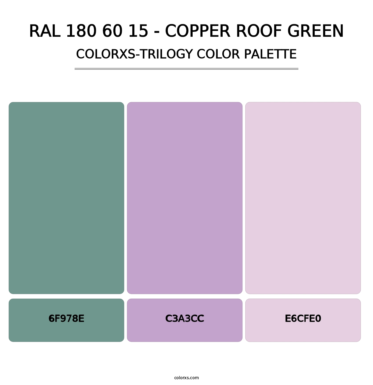 RAL 180 60 15 - Copper Roof Green - Colorxs Trilogy Palette