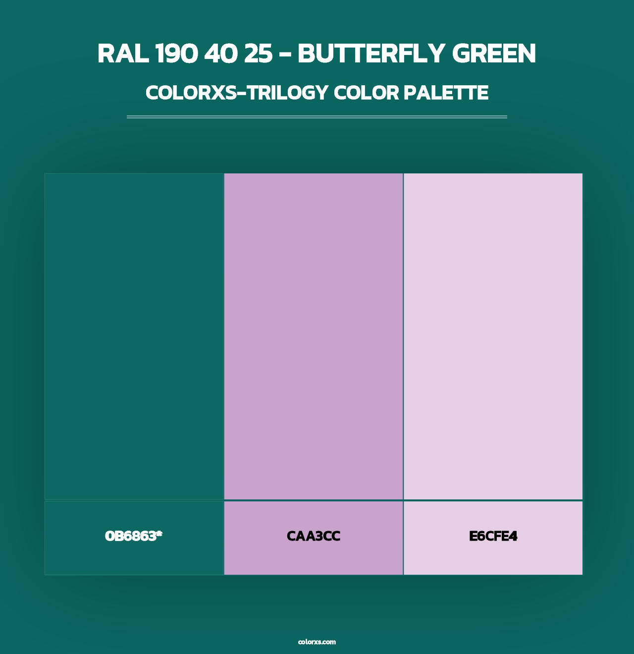 RAL 190 40 25 - Butterfly Green - Colorxs Trilogy Palette