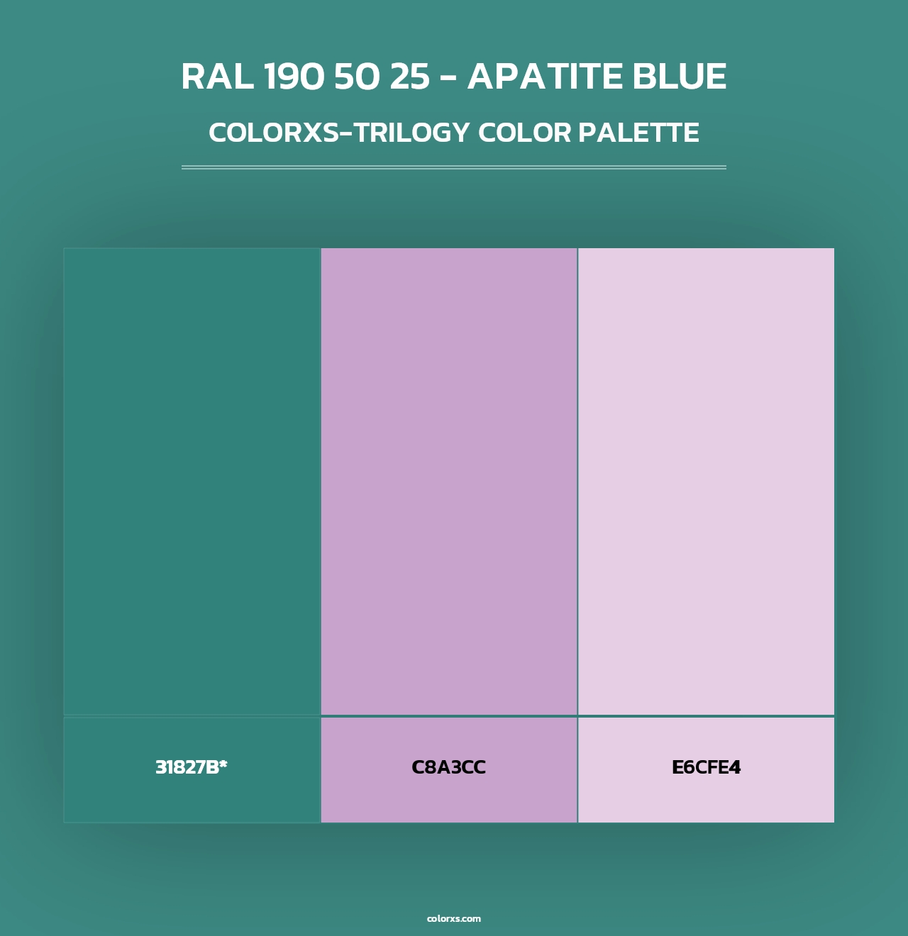 RAL 190 50 25 - Apatite Blue - Colorxs Trilogy Palette