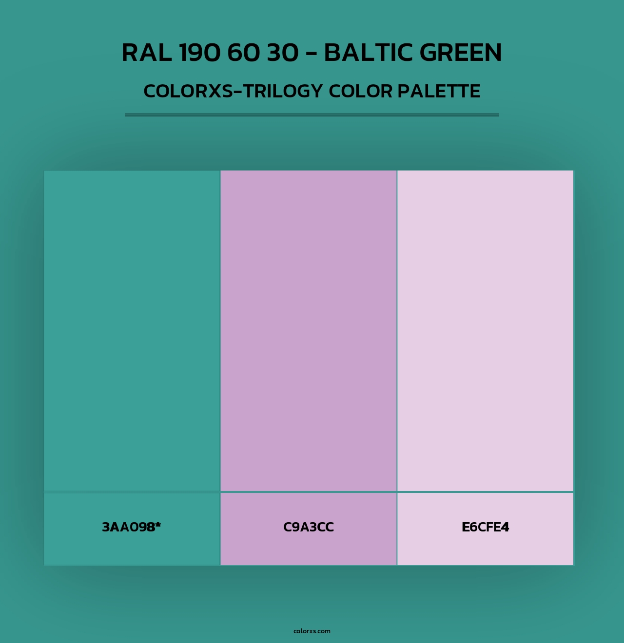 RAL 190 60 30 - Baltic Green - Colorxs Trilogy Palette