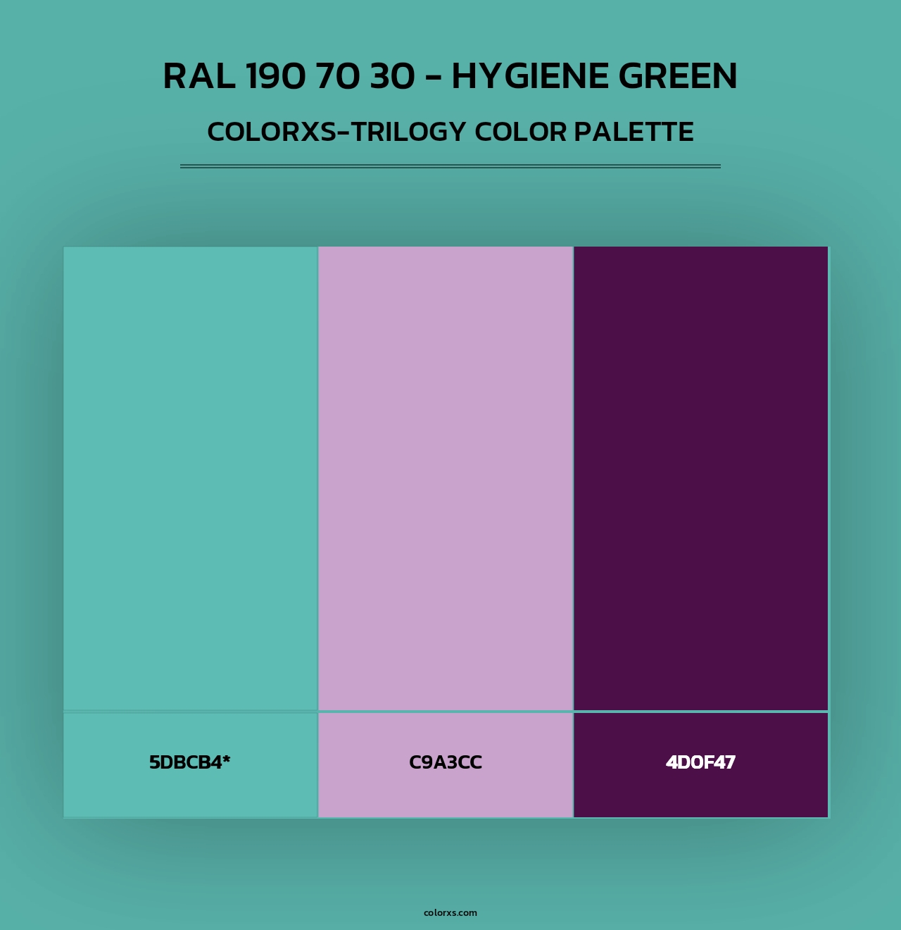 RAL 190 70 30 - Hygiene Green - Colorxs Trilogy Palette