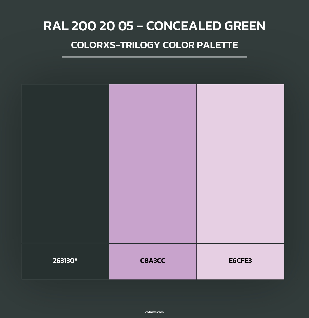 RAL 200 20 05 - Concealed Green - Colorxs Trilogy Palette
