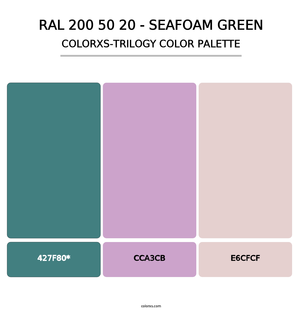 RAL 200 50 20 - Seafoam Green - Colorxs Trilogy Palette