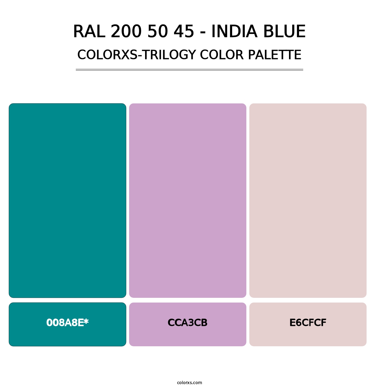 RAL 200 50 45 - India Blue - Colorxs Trilogy Palette