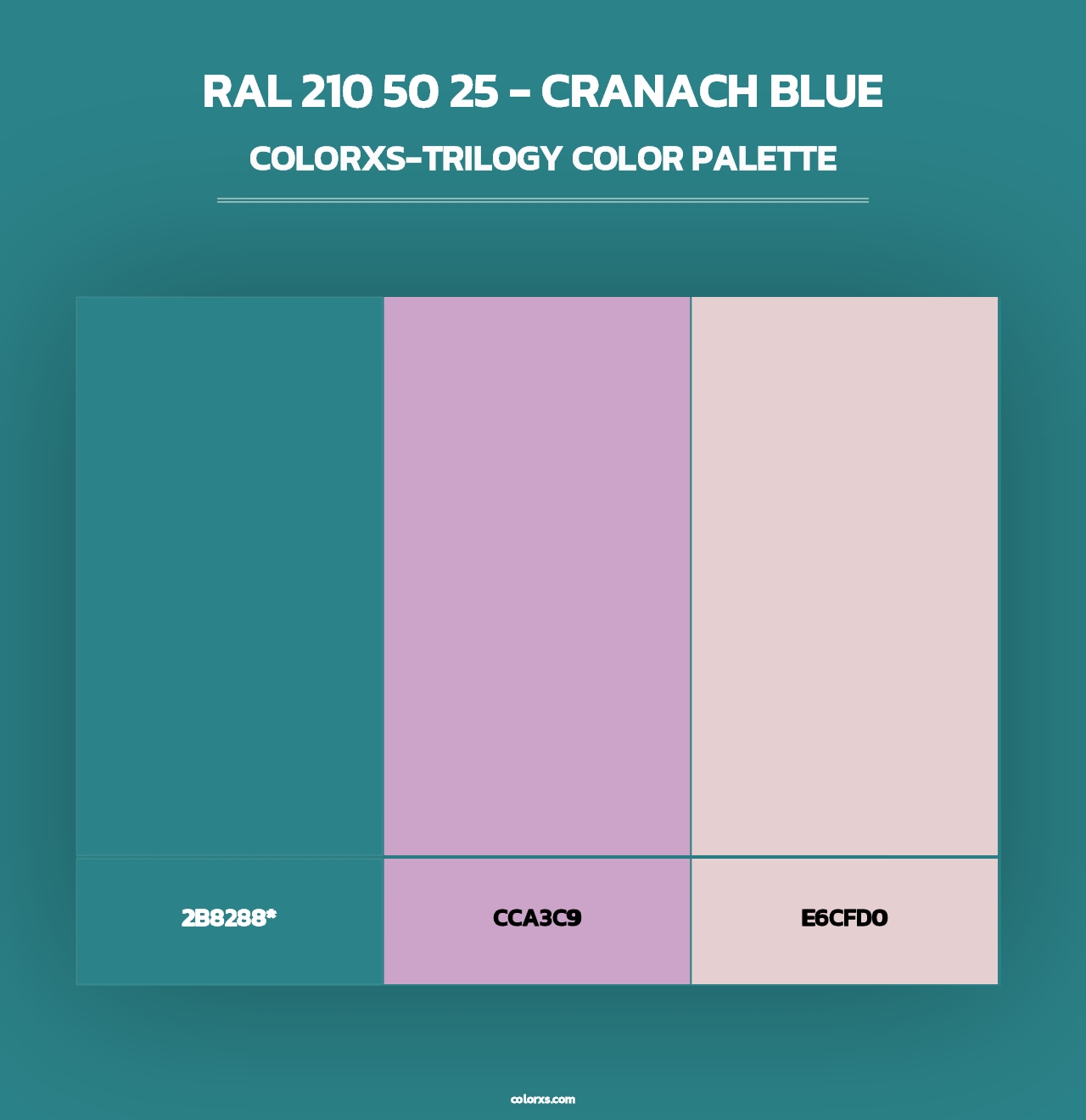 RAL 210 50 25 - Cranach Blue - Colorxs Trilogy Palette