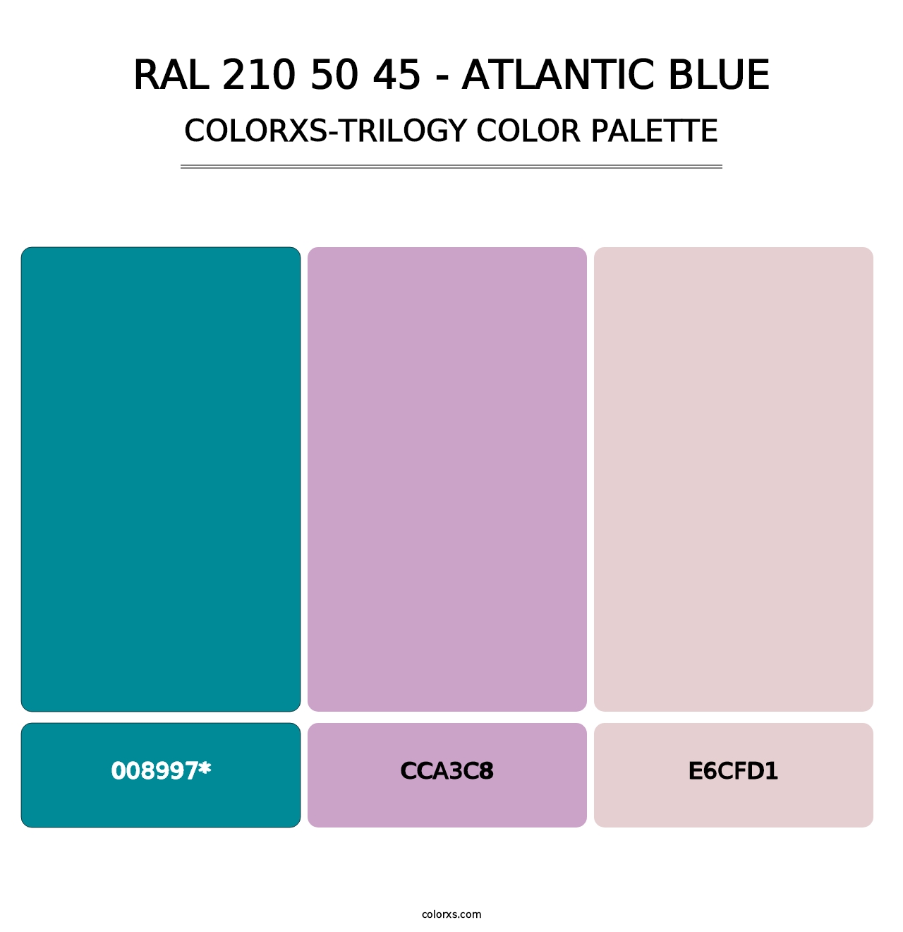 RAL 210 50 45 - Atlantic Blue - Colorxs Trilogy Palette