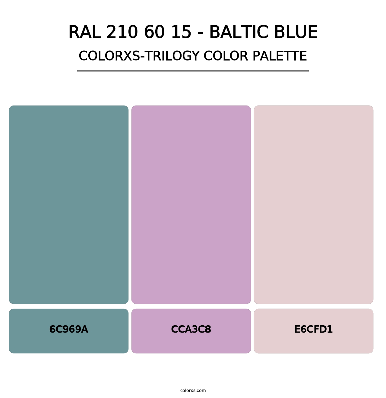 RAL 210 60 15 - Baltic Blue - Colorxs Trilogy Palette