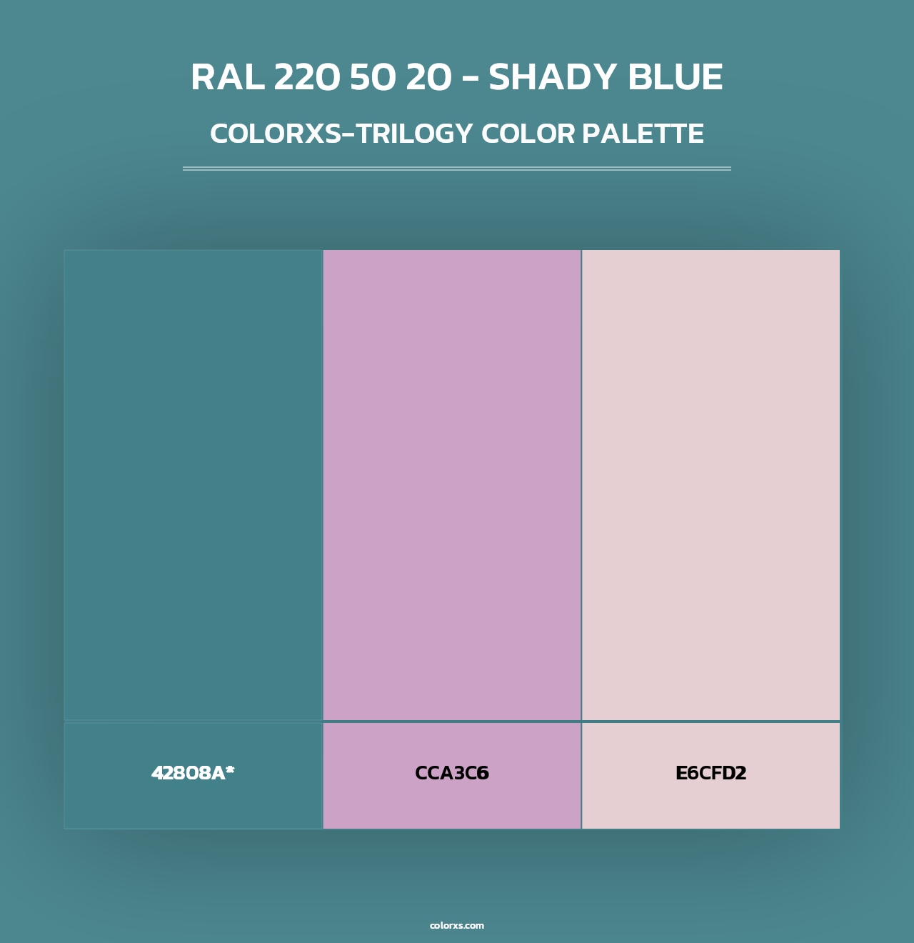 RAL 220 50 20 - Shady Blue - Colorxs Trilogy Palette