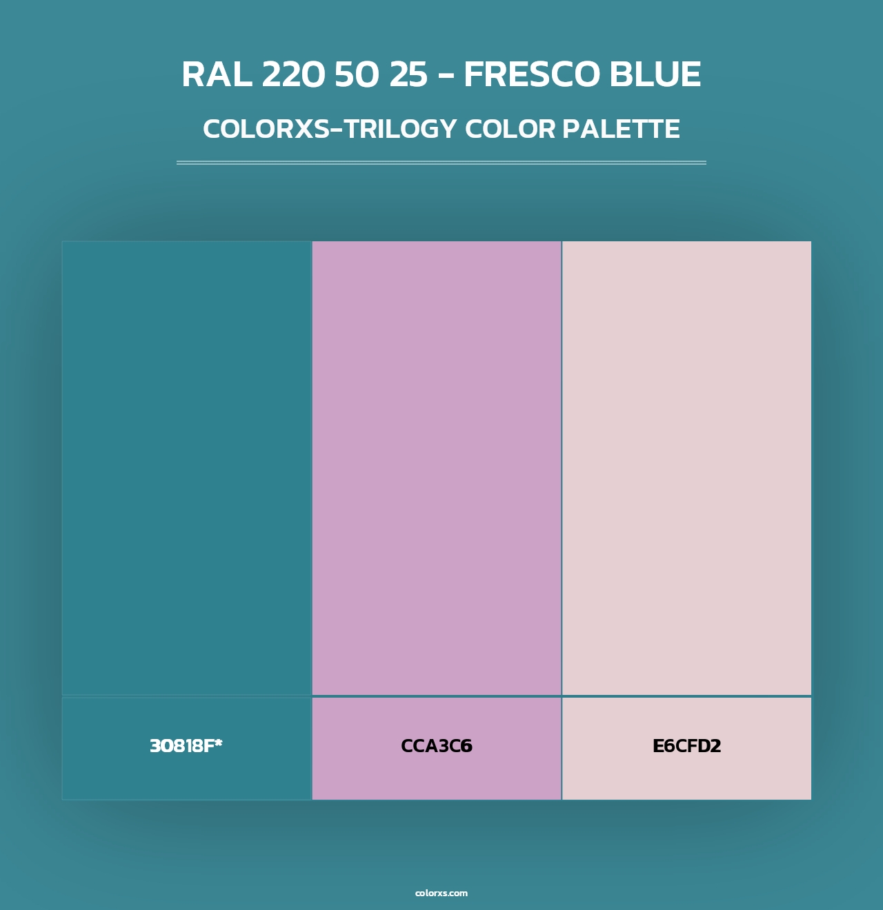 RAL 220 50 25 - Fresco Blue - Colorxs Trilogy Palette