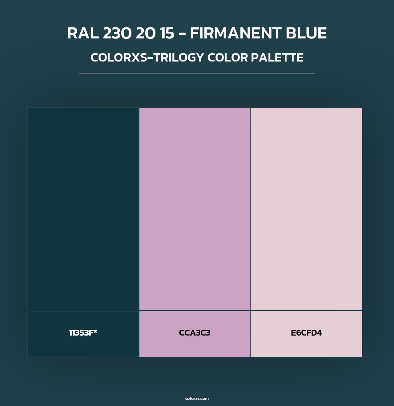 RAL 230 20 15 - Firmanent Blue - Colorxs Trilogy Palette