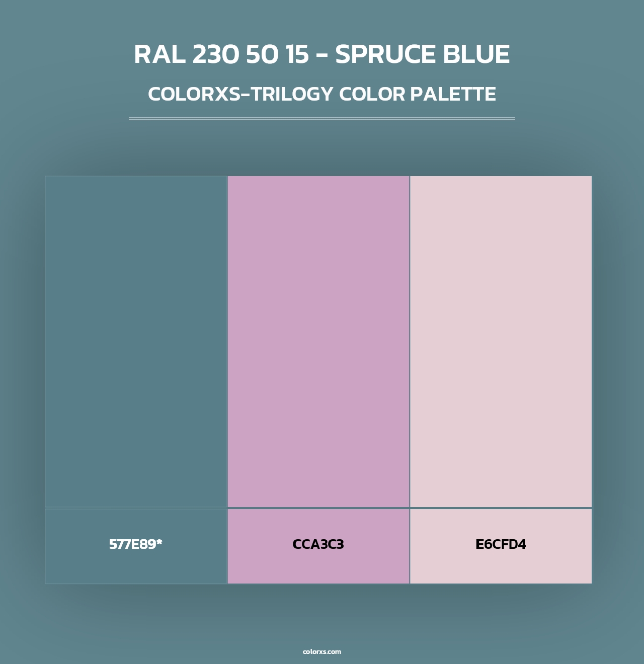 RAL 230 50 15 - Spruce Blue - Colorxs Trilogy Palette