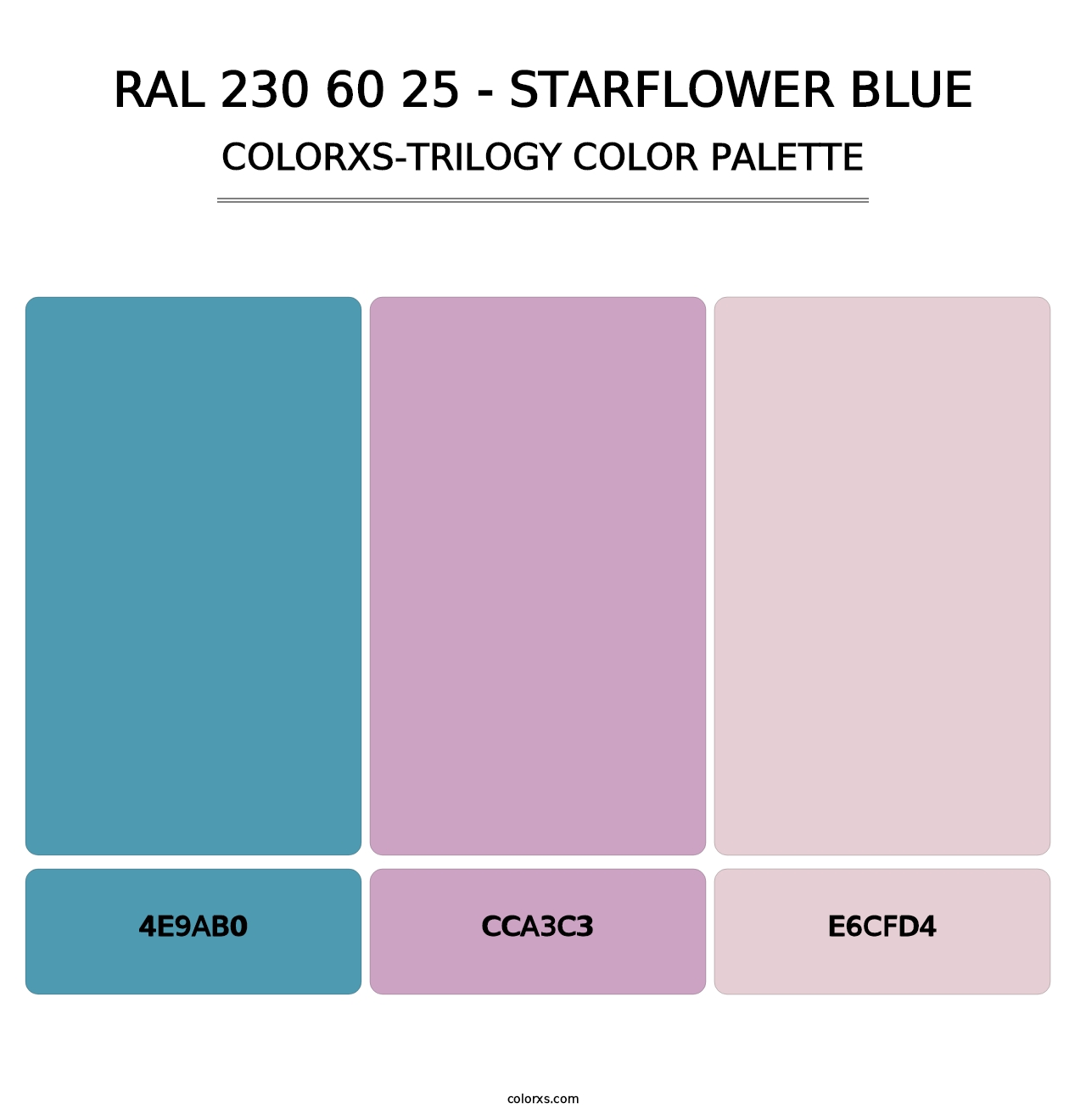 RAL 230 60 25 - Starflower Blue - Colorxs Trilogy Palette