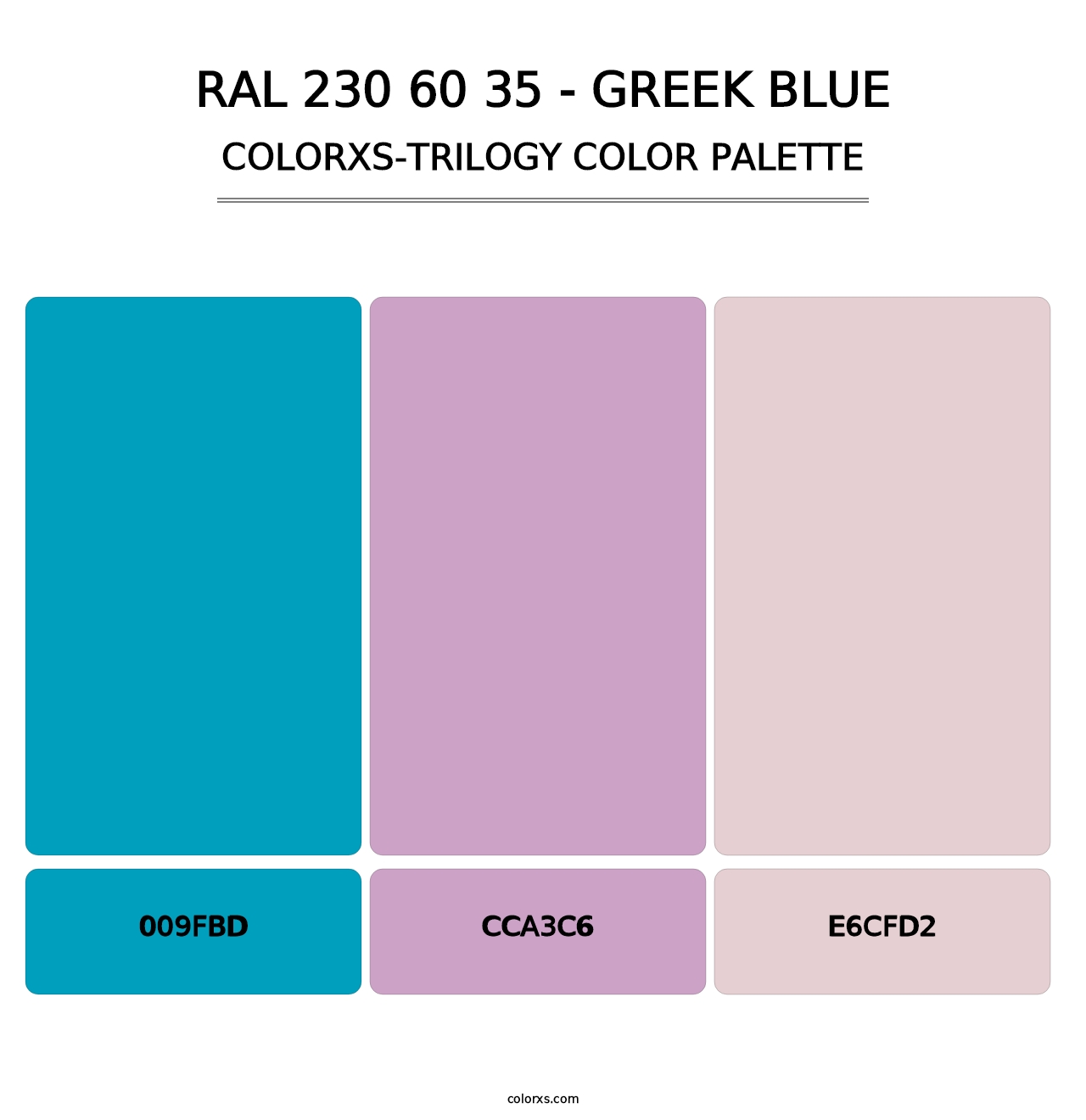 RAL 230 60 35 - Greek Blue - Colorxs Trilogy Palette