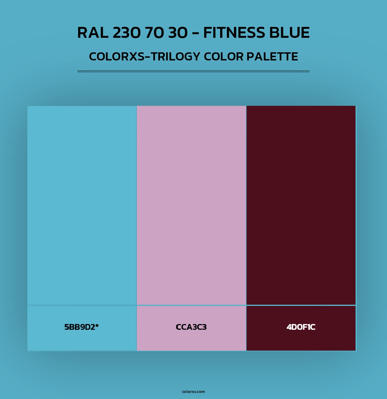 RAL 230 70 30 - Fitness Blue - Colorxs Trilogy Palette