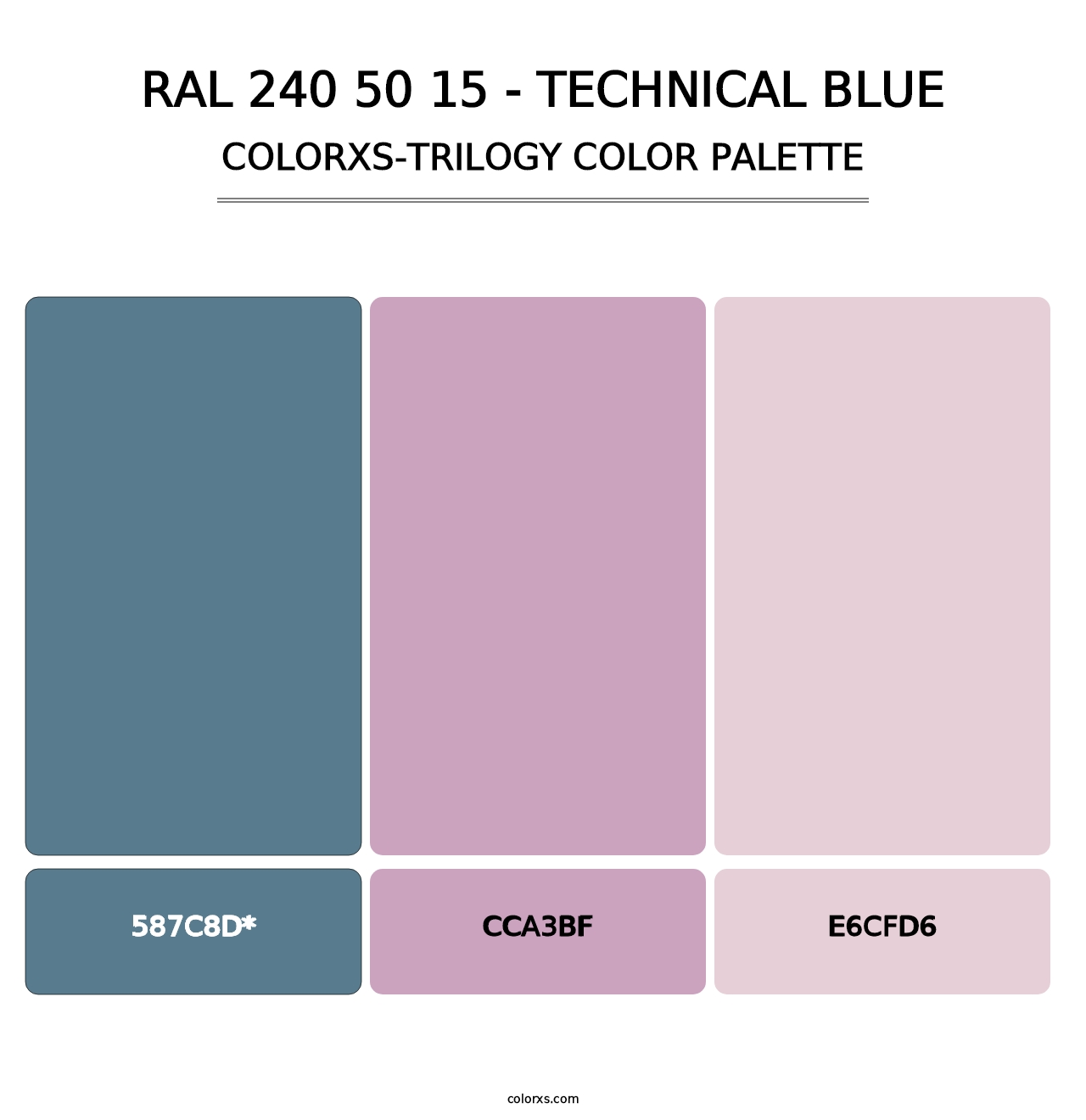 RAL 240 50 15 - Technical Blue - Colorxs Trilogy Palette