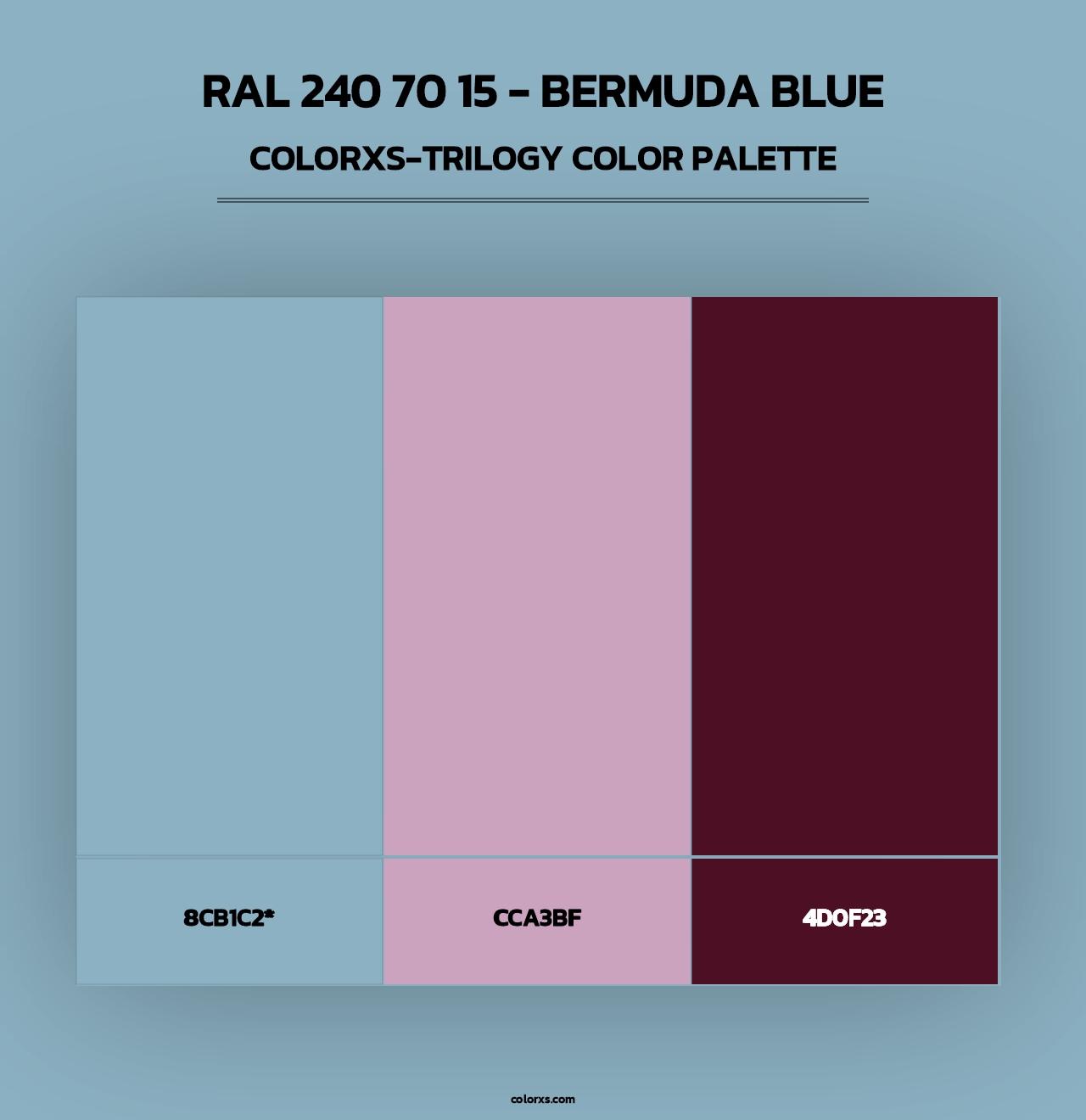 RAL 240 70 15 - Bermuda Blue - Colorxs Trilogy Palette