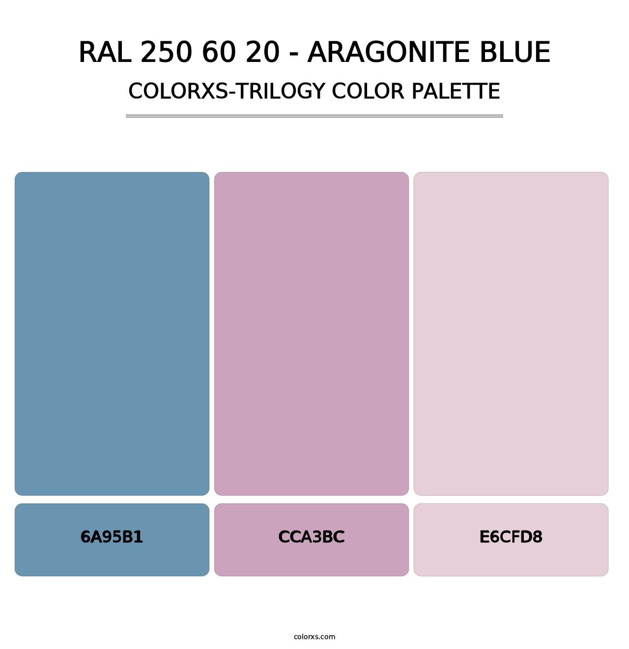 RAL 250 60 20 - Aragonite Blue - Colorxs Trilogy Palette