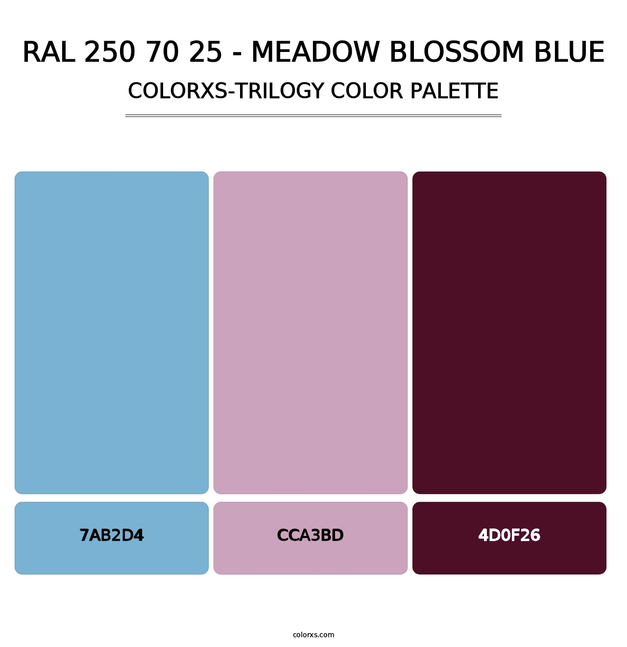 RAL 250 70 25 - Meadow Blossom Blue - Colorxs Trilogy Palette