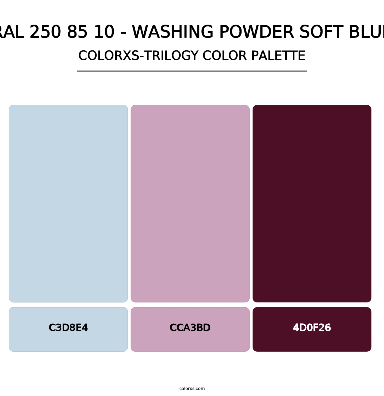RAL 250 85 10 - Washing Powder Soft Blue - Colorxs Trilogy Palette