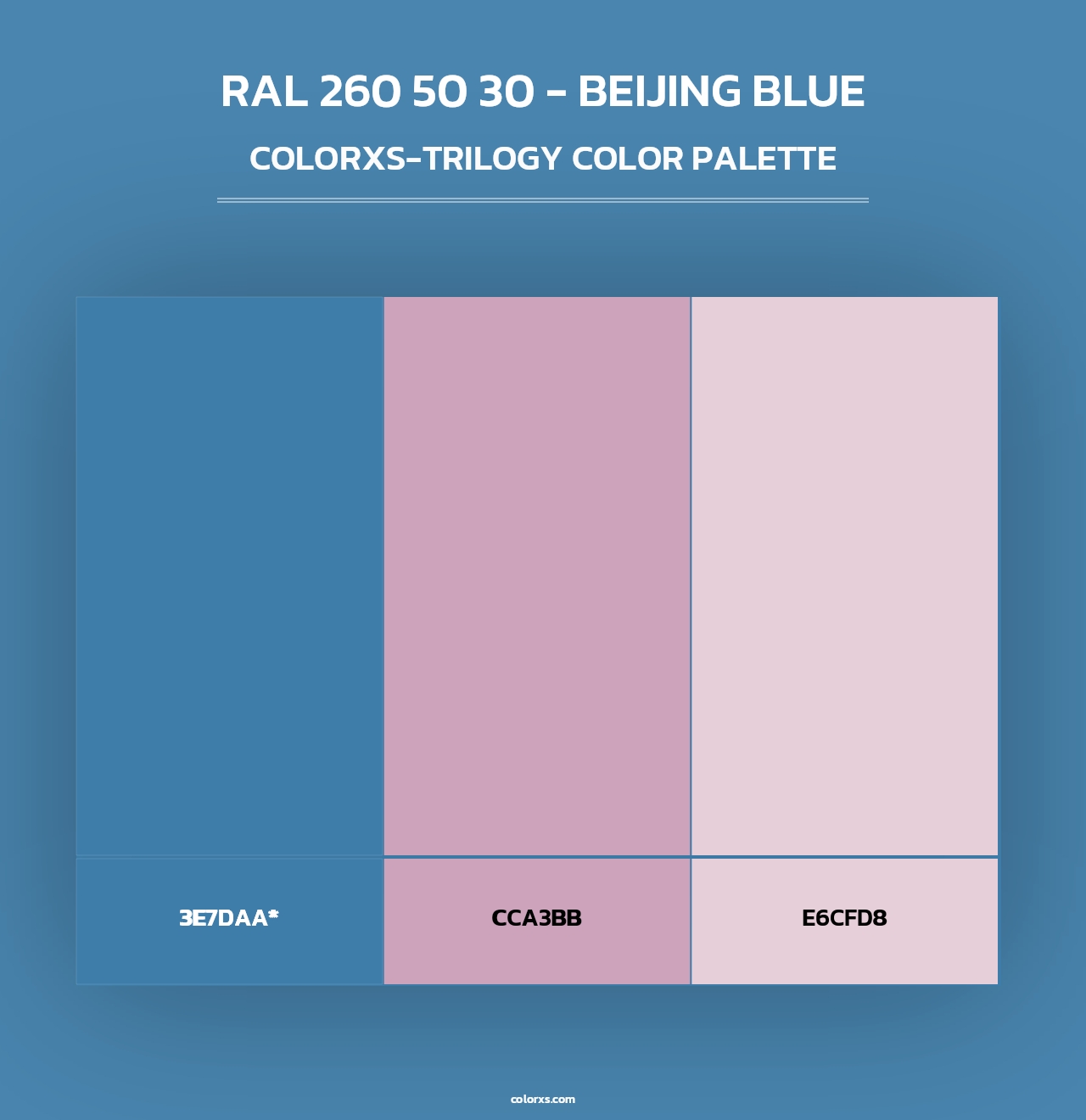 RAL 260 50 30 - Beijing Blue - Colorxs Trilogy Palette