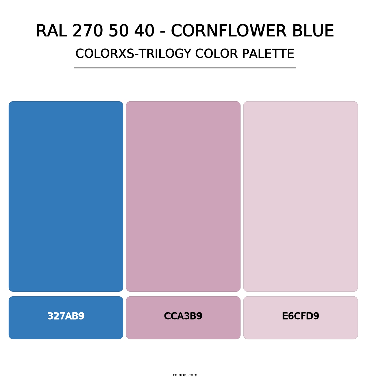 RAL 270 50 40 - Cornflower Blue - Colorxs Trilogy Palette