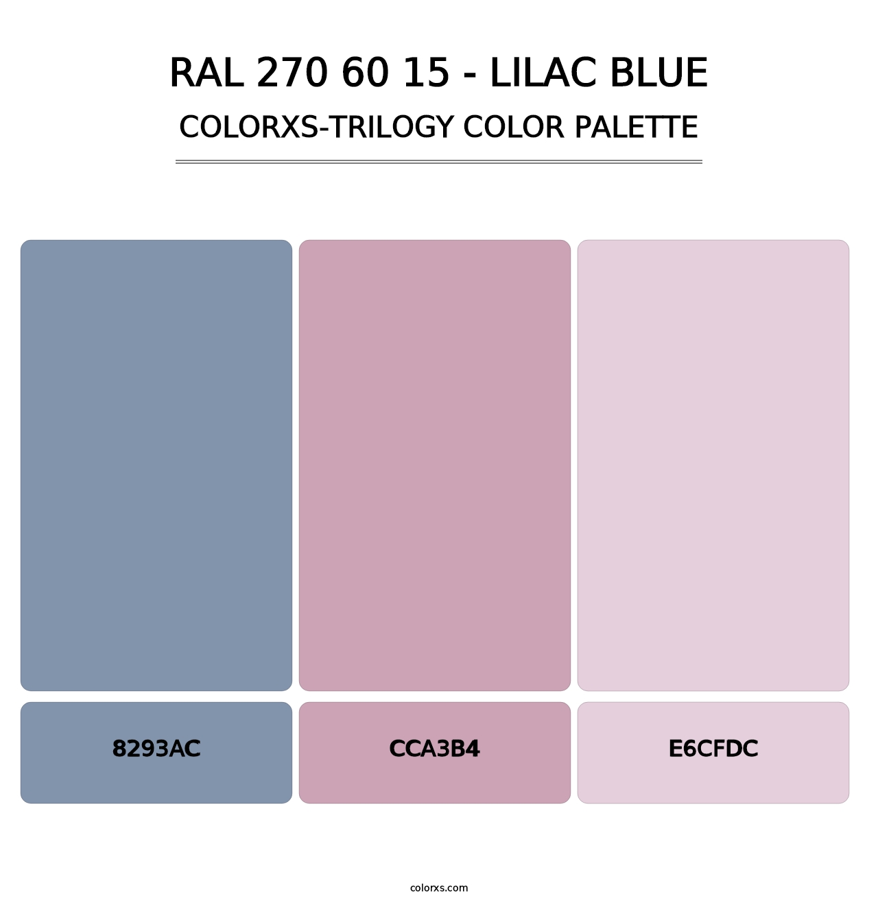 RAL 270 60 15 - Lilac Blue - Colorxs Trilogy Palette