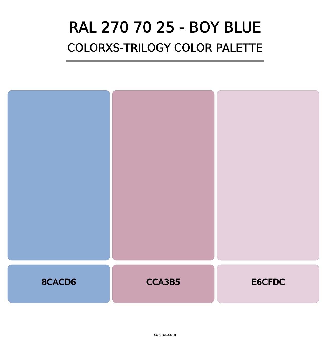 RAL 270 70 25 - Boy Blue - Colorxs Trilogy Palette