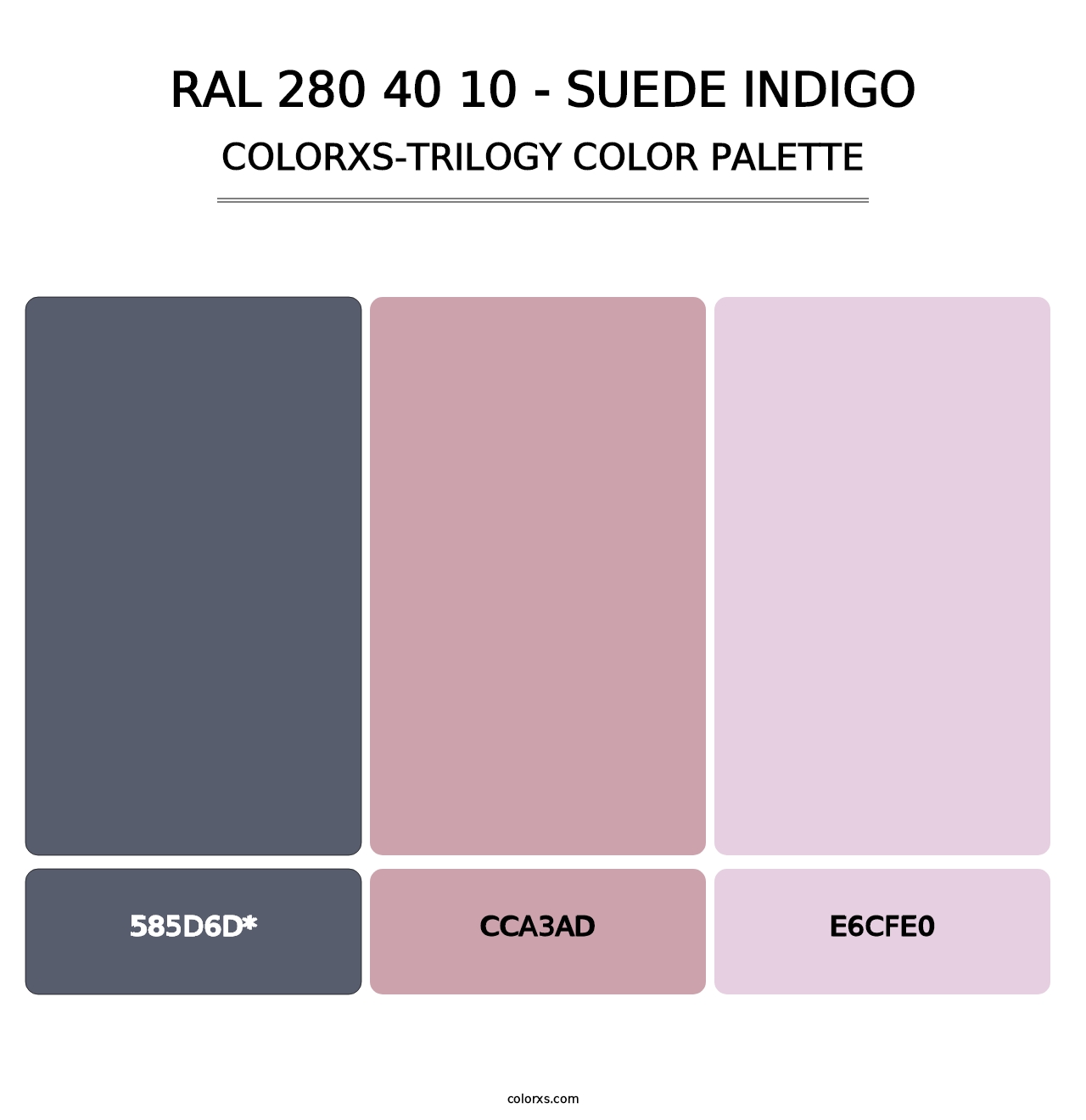 RAL 280 40 10 - Suede Indigo - Colorxs Trilogy Palette