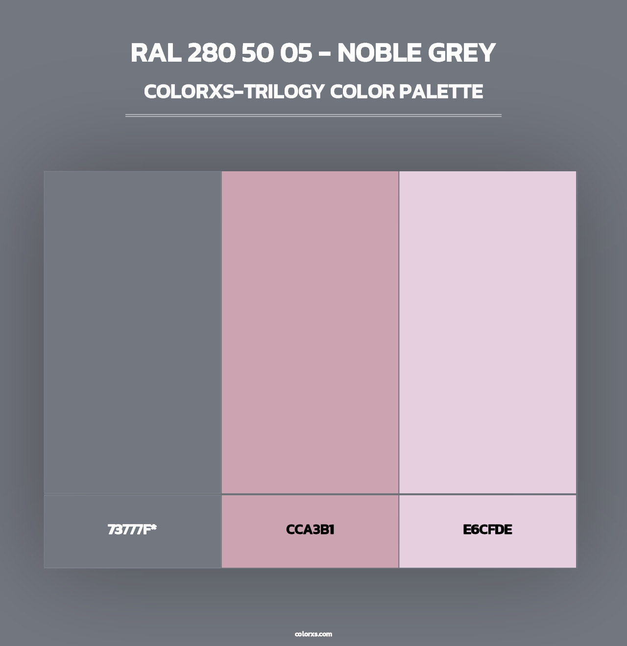 RAL 280 50 05 - Noble Grey - Colorxs Trilogy Palette
