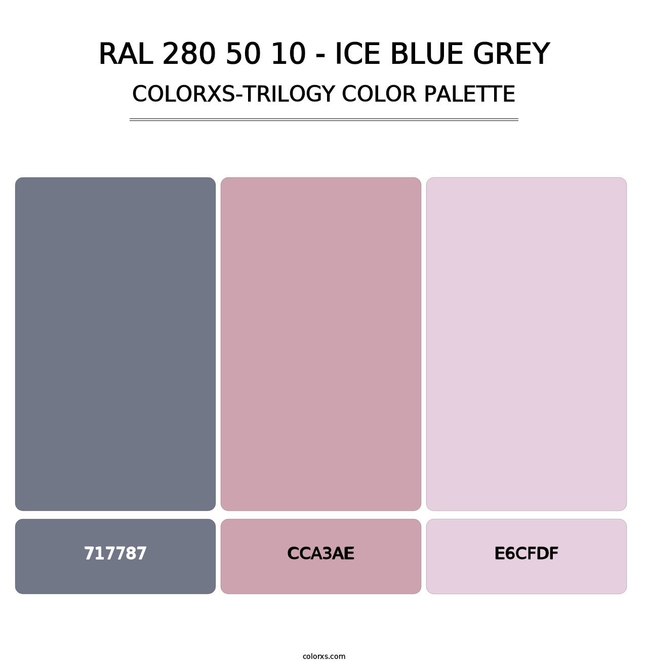 RAL 280 50 10 - Ice Blue Grey - Colorxs Trilogy Palette
