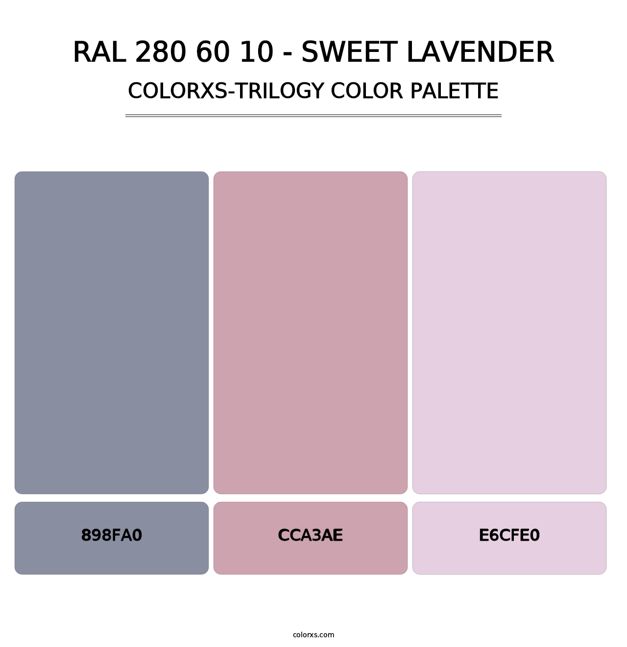 RAL 280 60 10 - Sweet Lavender - Colorxs Trilogy Palette