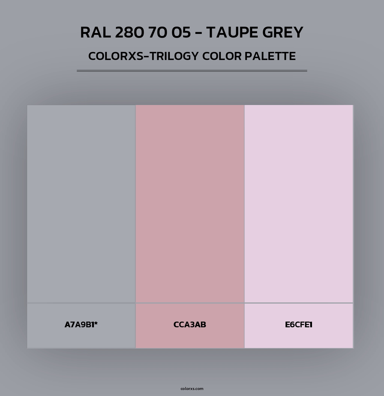 RAL 280 70 05 - Taupe Grey - Colorxs Trilogy Palette