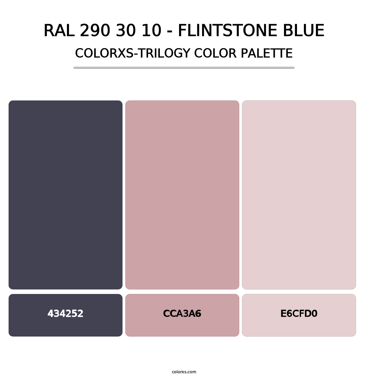 RAL 290 30 10 - Flintstone Blue - Colorxs Trilogy Palette