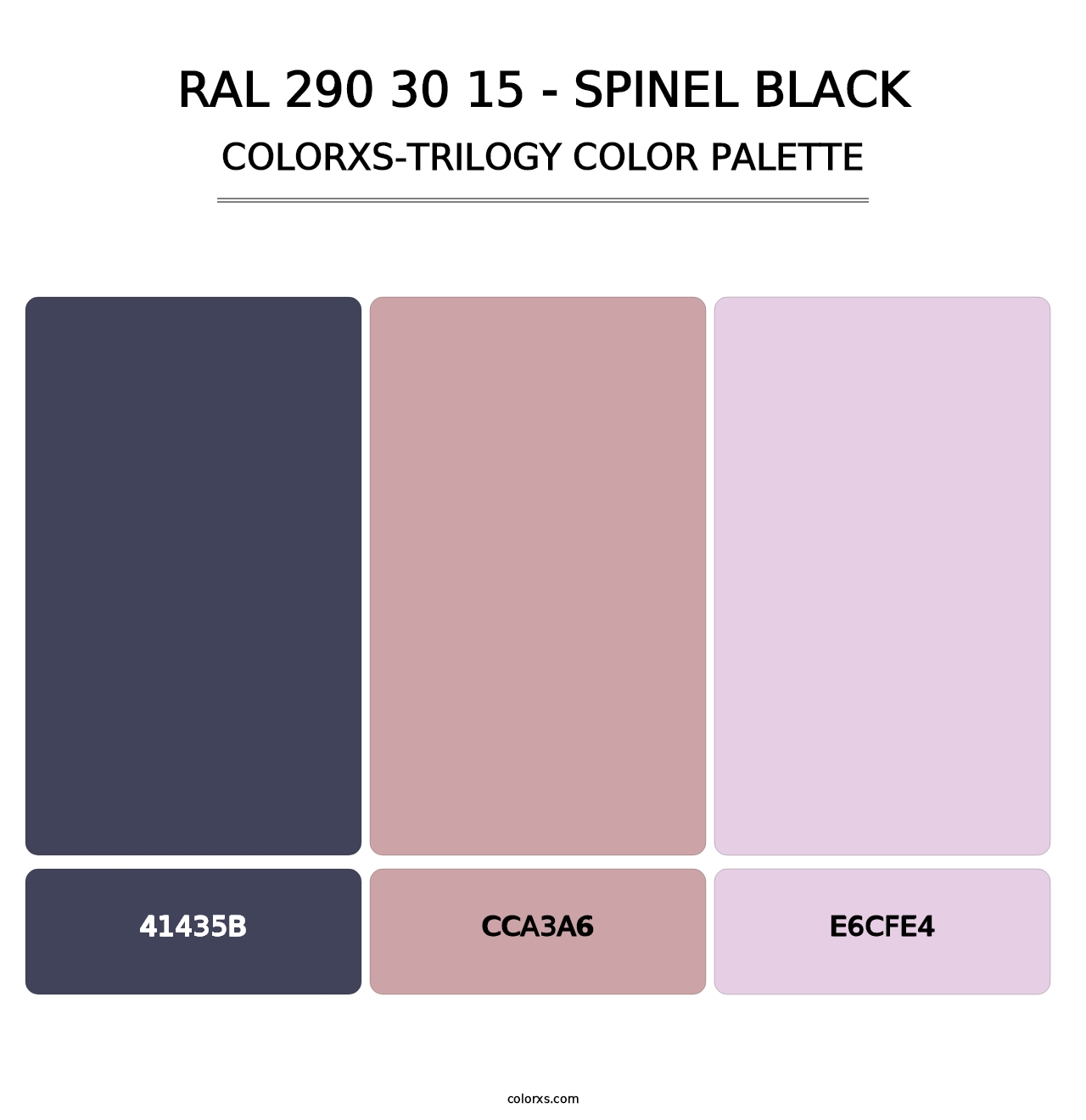 RAL 290 30 15 - Spinel Black - Colorxs Trilogy Palette