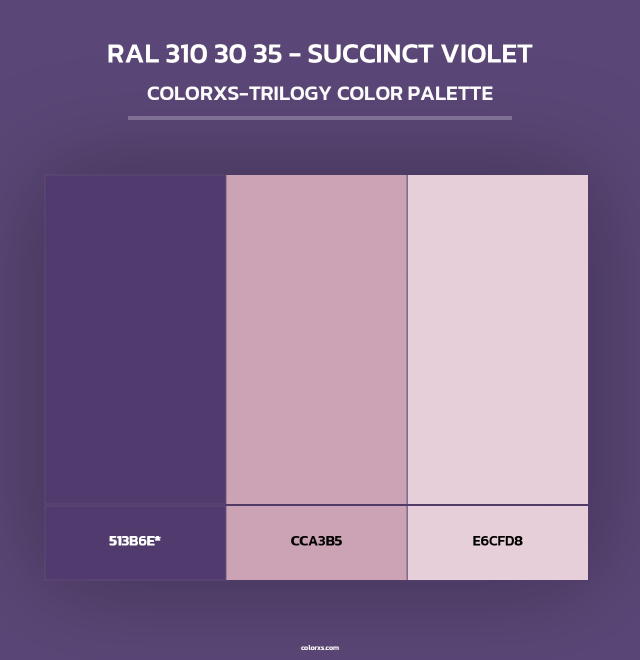 RAL 310 30 35 - Succinct Violet - Colorxs Trilogy Palette