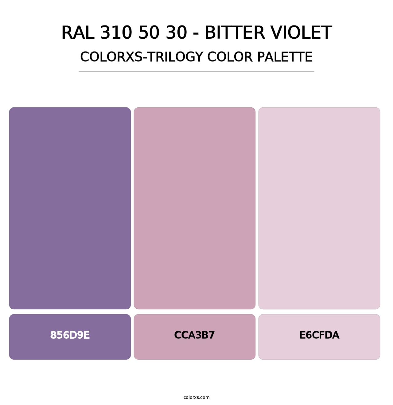 RAL 310 50 30 - Bitter Violet - Colorxs Trilogy Palette